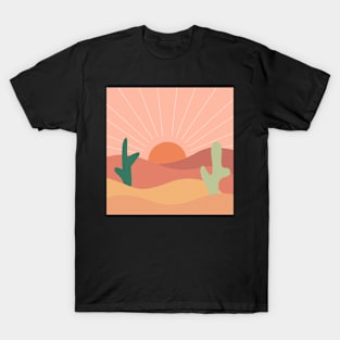 Minimalist Desert Sunset T-Shirt